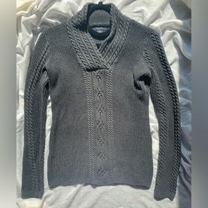 Nautica Cable Knit Grey Pullover Sweater